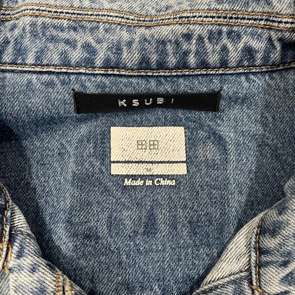 Ksubi Blue Denim Jacket JUSTIFY JACKET KARMA FLASH Sz M‎ - Picture 2 of 11